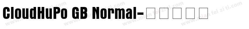 CloudHuPo GB Normal字体转换